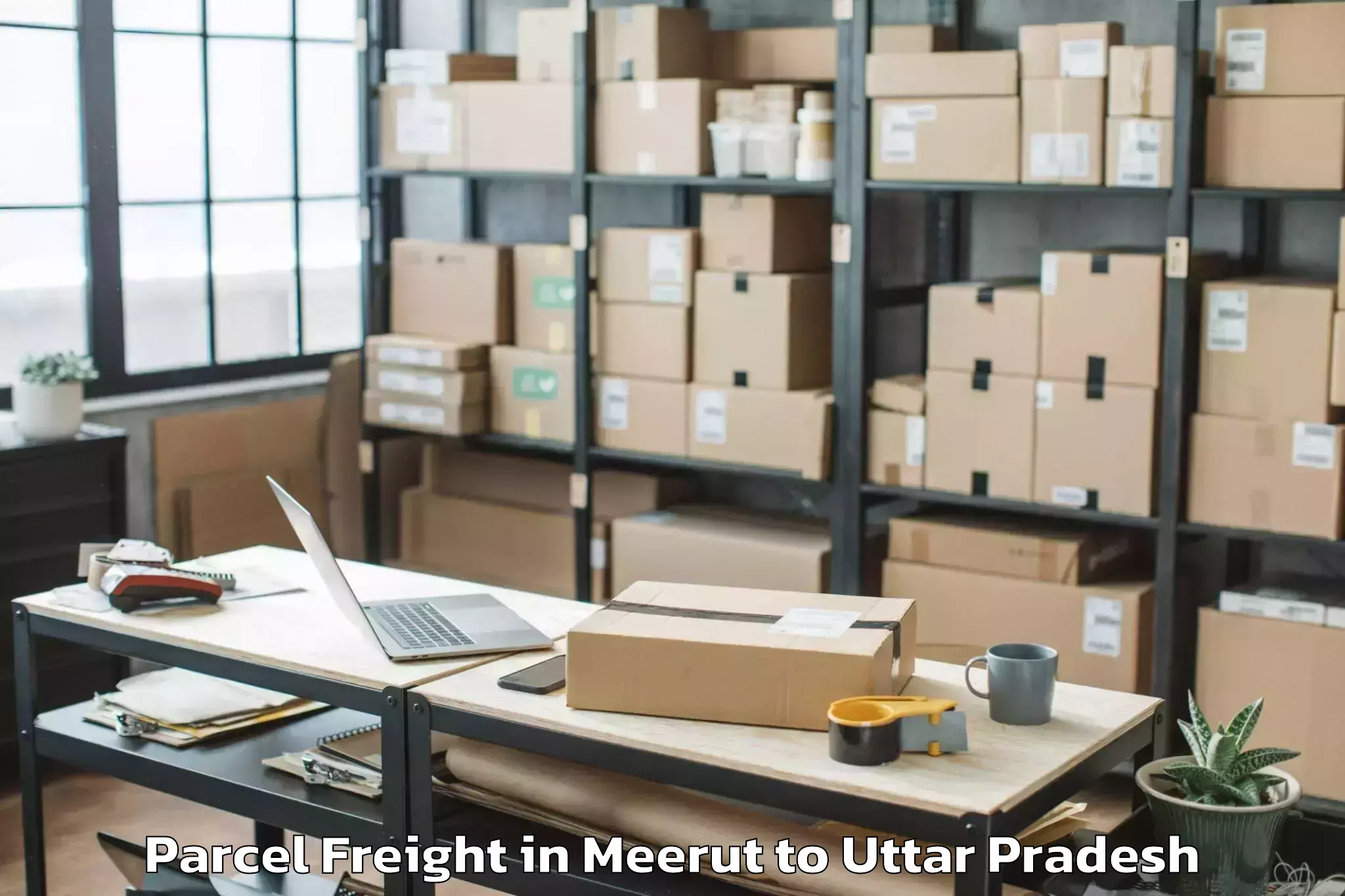 Book Meerut to Jasrana Parcel Freight